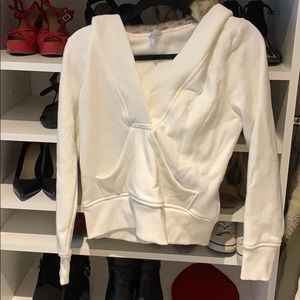 Cozy Old Navy Faux fur hooded sweatshirt